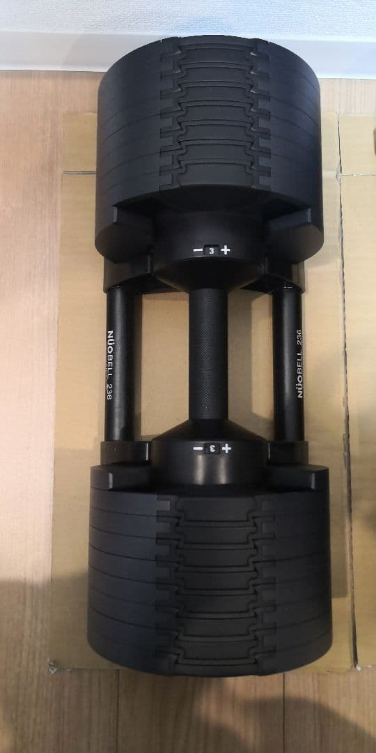 ②可変式ダンベル ブラック　NUOBELL フレックスベル Max 36kg