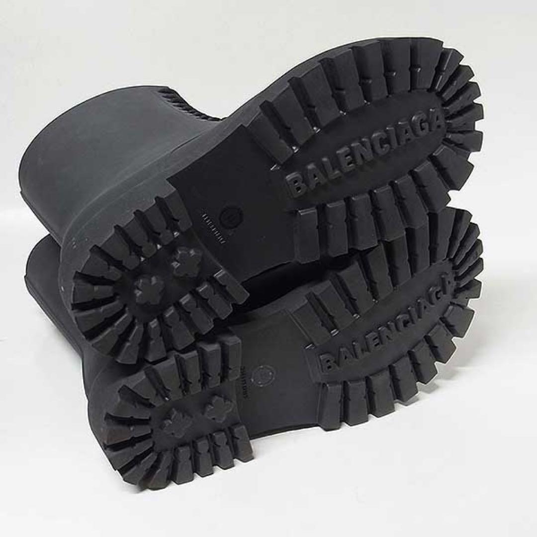 【BALENCIAGA】ステロイドブーツ レースアップ ラバー 43