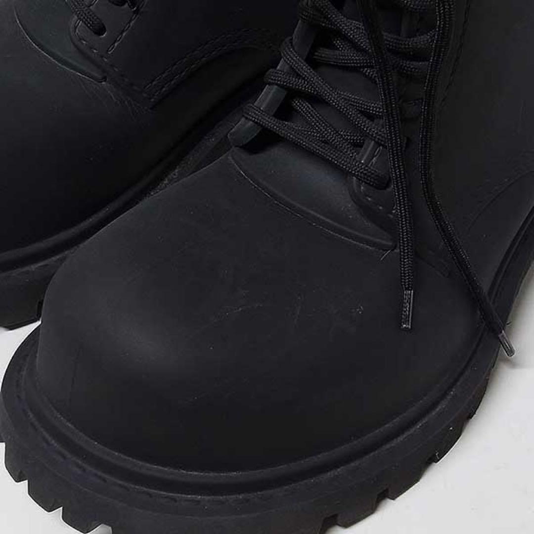 【BALENCIAGA】ステロイドブーツ レースアップ ラバー 43