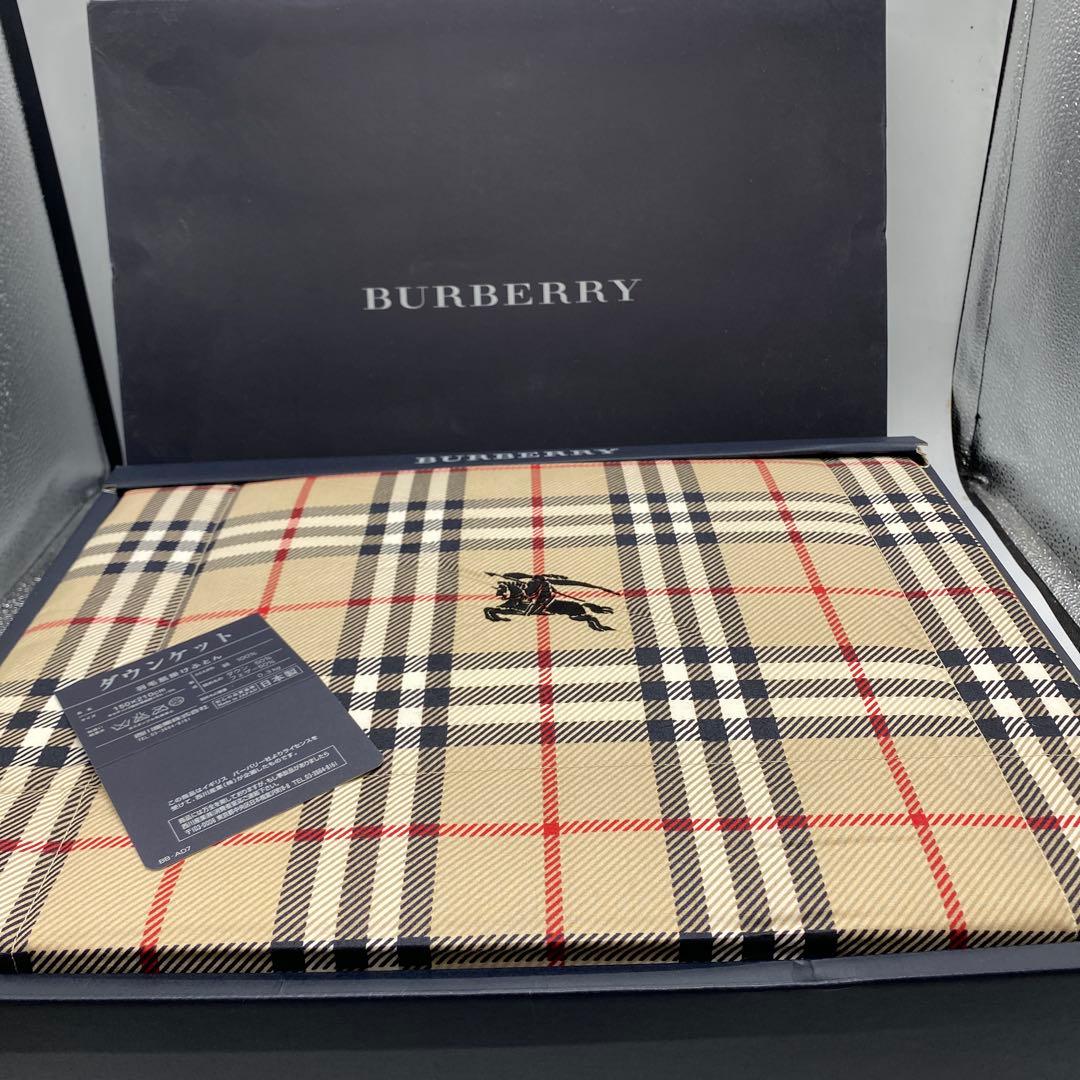 Burberry 羽毛肌掛けふとん BB8110 新品同様
