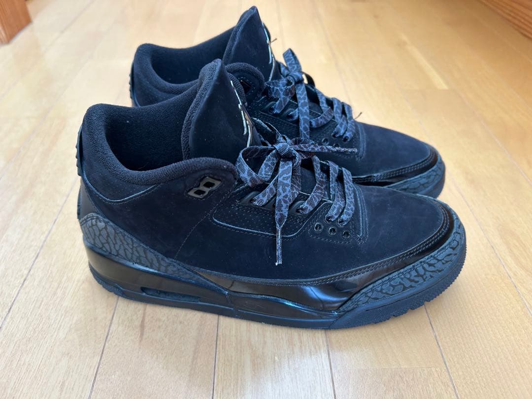 シューズ(男性用) NIKE AIR JORDAN 3 RETRO BLACK CAT 26.5cm