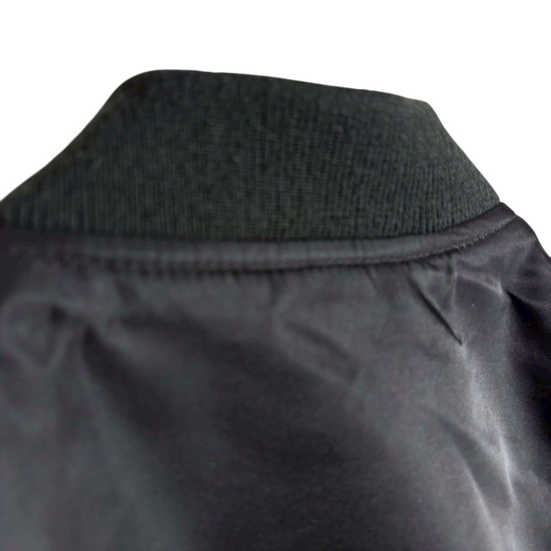 アヴィレックス　MA-1 フライトジャケット　リバーシブル　プリント　ブラックM