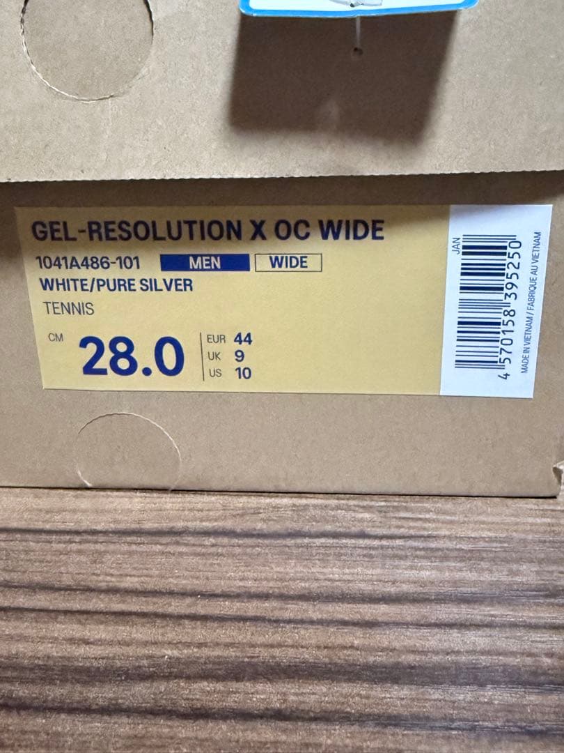 アシックス テニスシューズ オムニ クレー ゲルレゾリューション10 ワイド