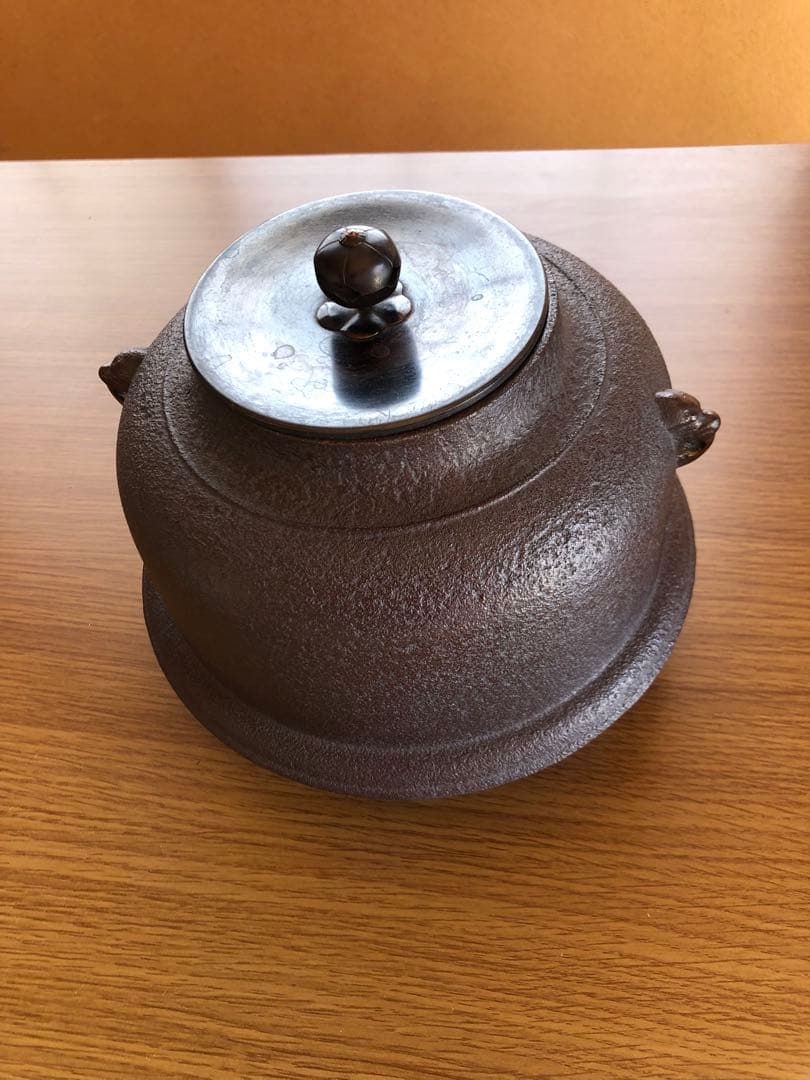 値下げ　茶道具　肩衝尻張釜　釜師　佐藤清光