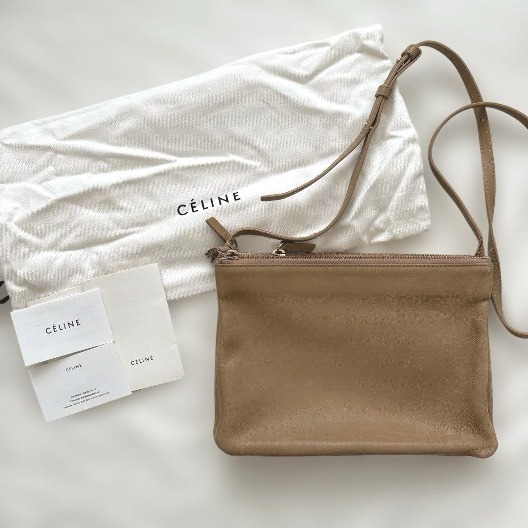【購入証明書あり】CELINE セリーヌ ショルダーバッグ　トリオ フィービー期