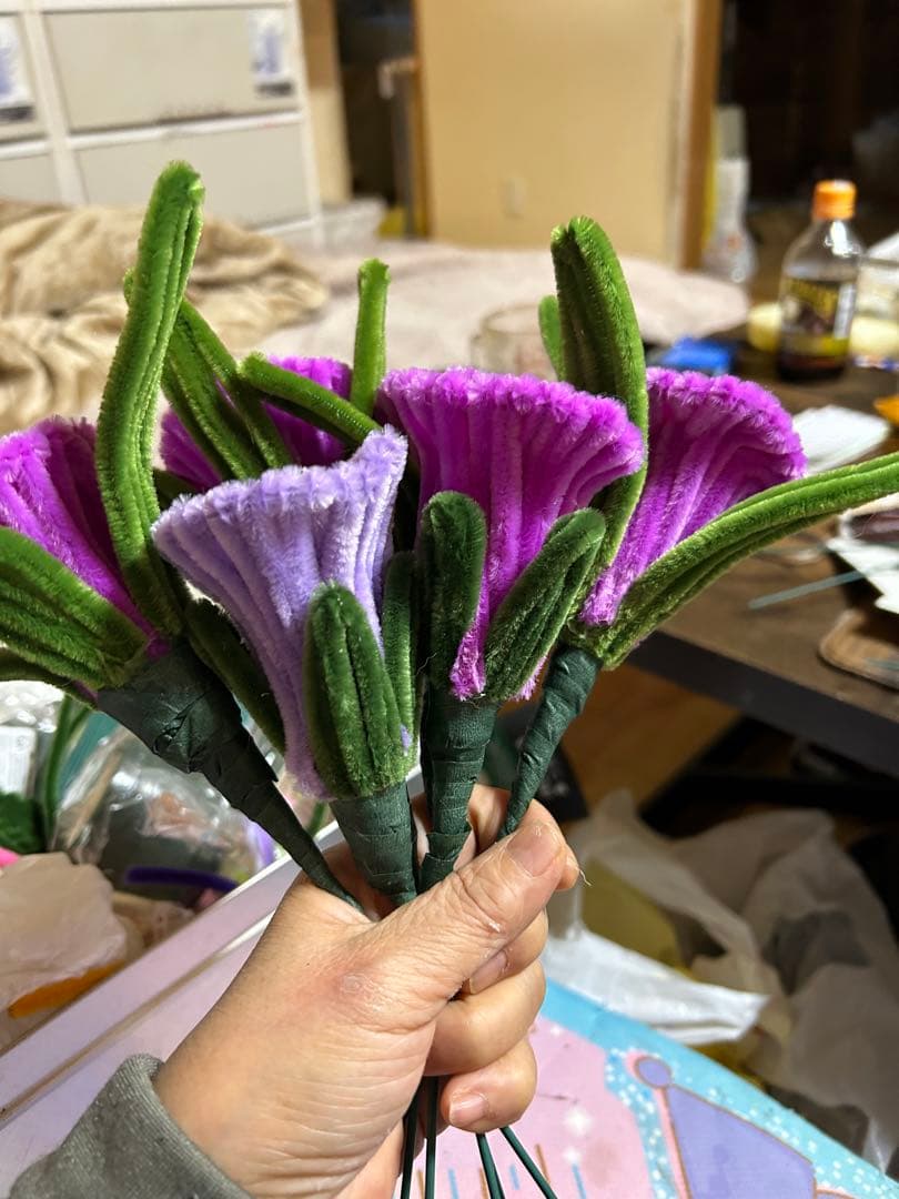 まりaカラフル造花アレンジメント