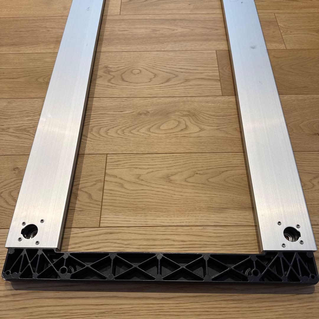 (さすらいのメカニックさん専用)IGTロング400脚4本ウッドテーブルW竹セット