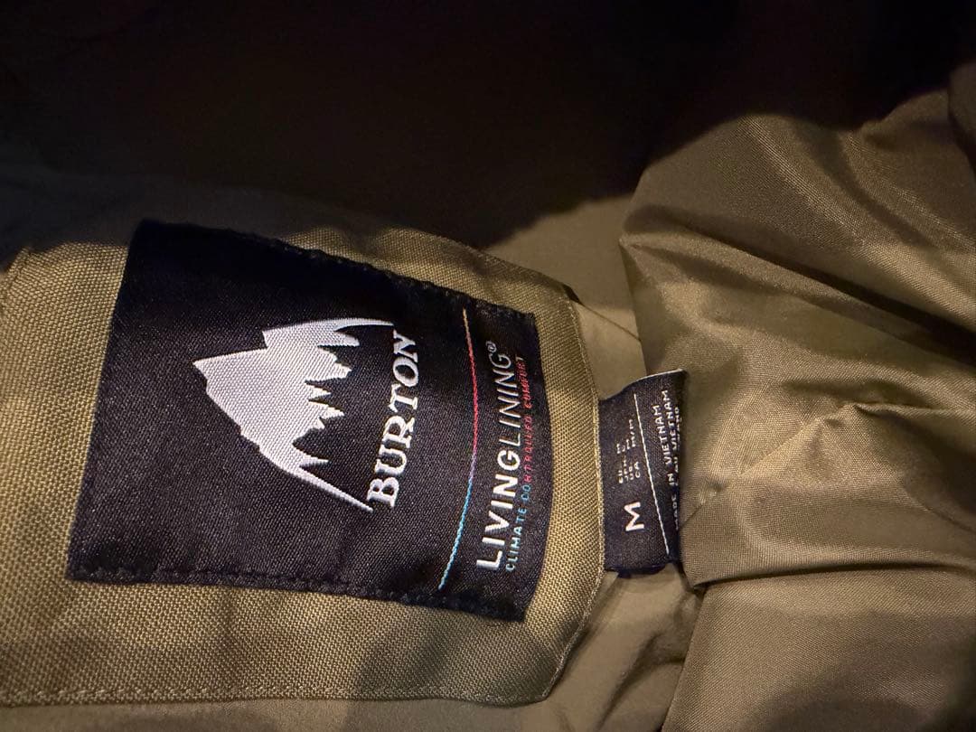 未使用 BURTON オリーブグリーン ビブパン　ビブパンツ