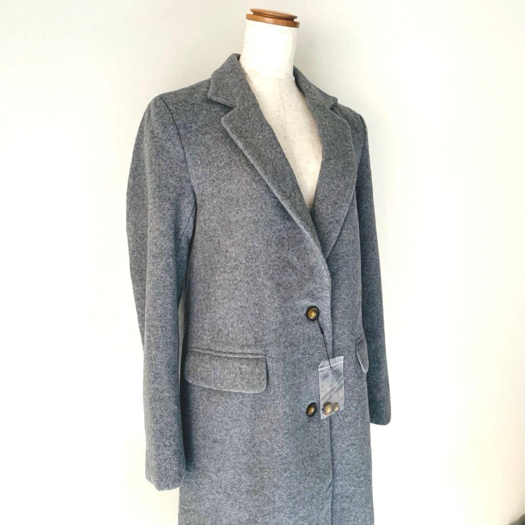 未使用✨アーバンリサーチ ウールブレンド チェスターコート グレー
