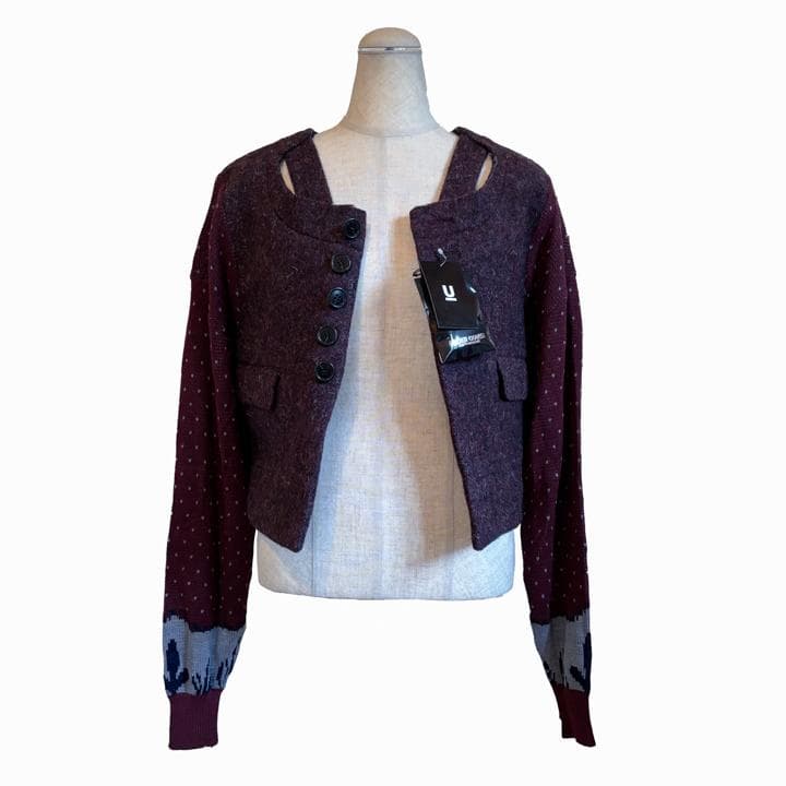 UNDERCOVER LEAF期 カットオフジャケット ボルドー デッドストック