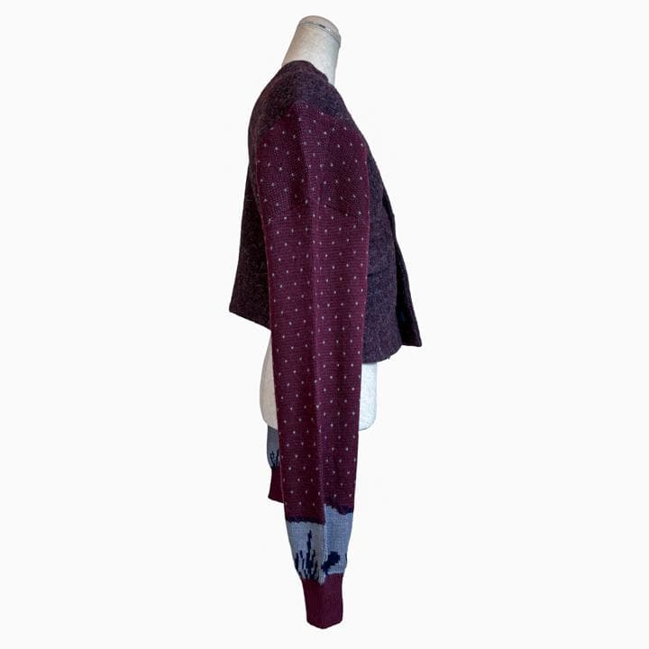 UNDERCOVER LEAF期 カットオフジャケット ボルドー デッドストック