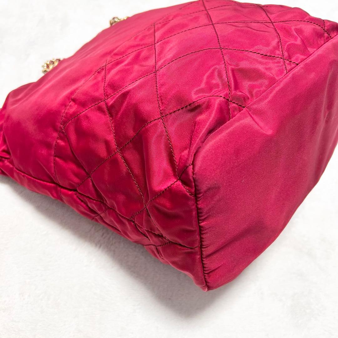 PRADA プラダ ナイロン キルティング チェーン ショルダーバッグ