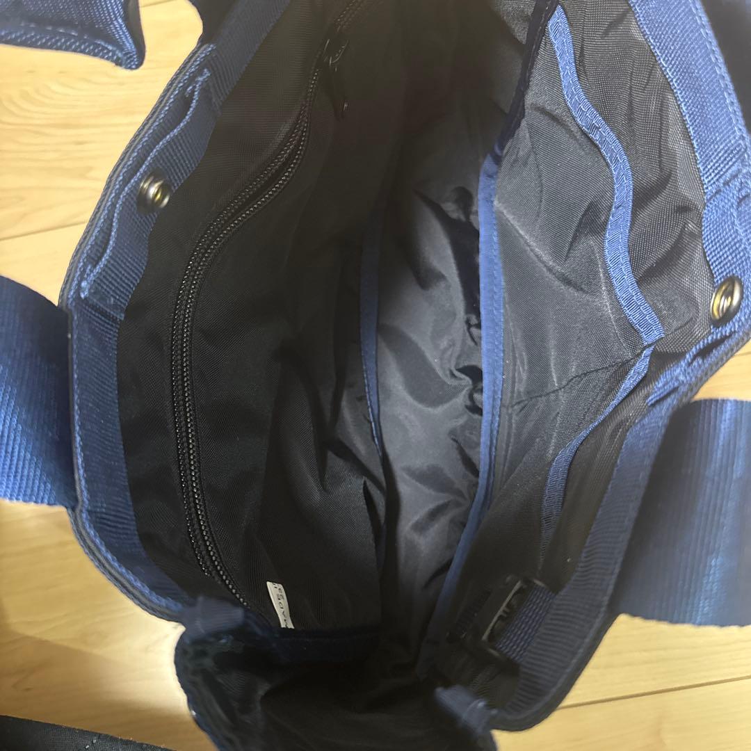 美品☆ブリーフィングバック　ネイビー