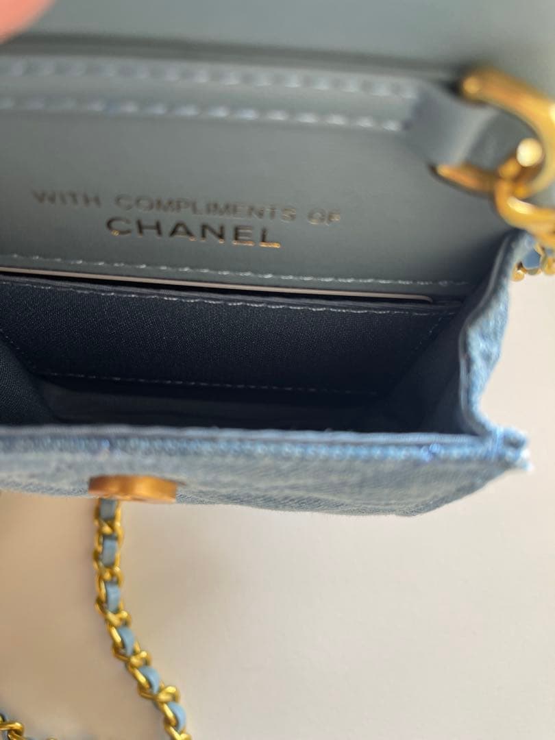 シャネル ノベルティ ショルダーバッグ ミニデニム
