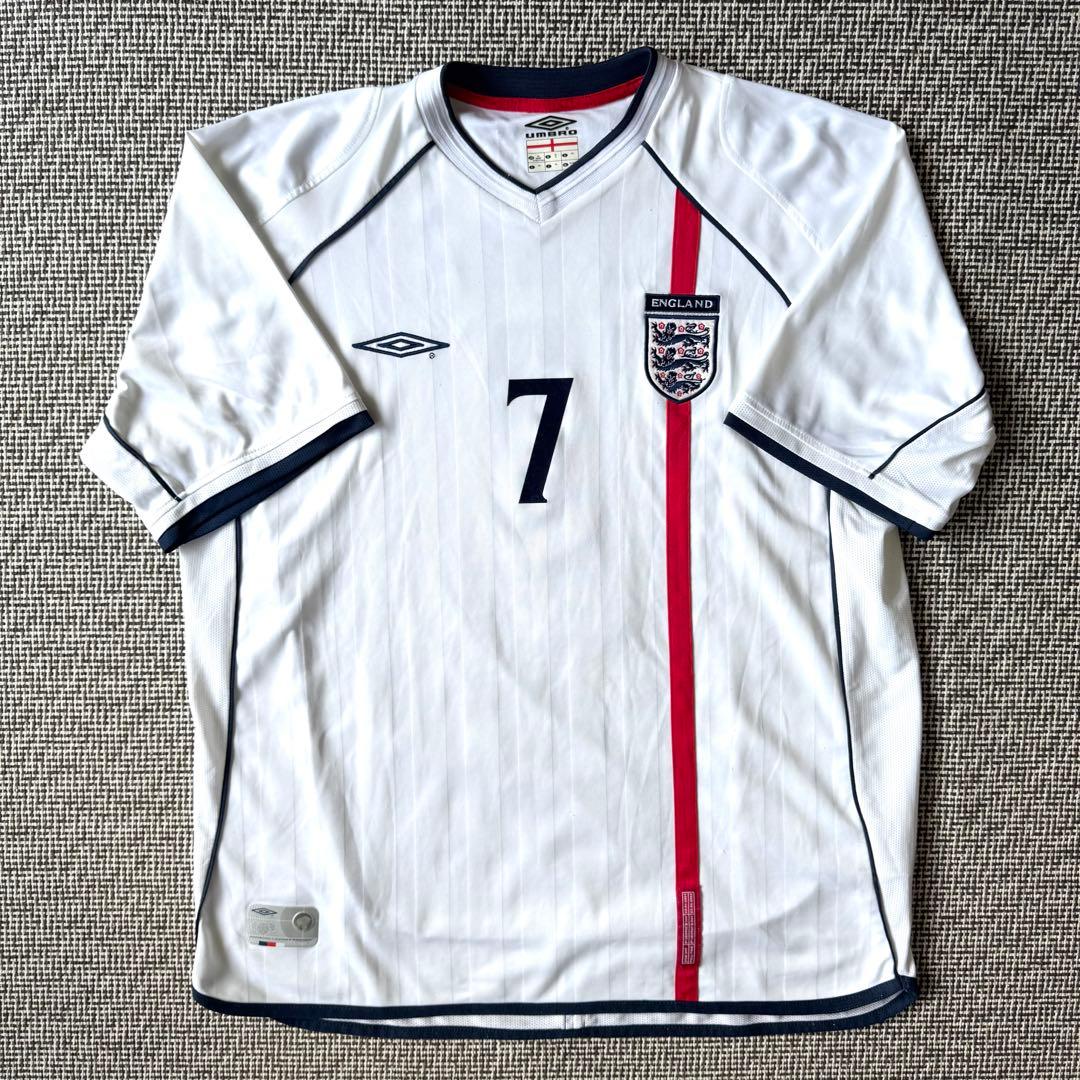 【正規品】デビッド・ベッカム ＃７ イングランド代表 2002W杯モデル