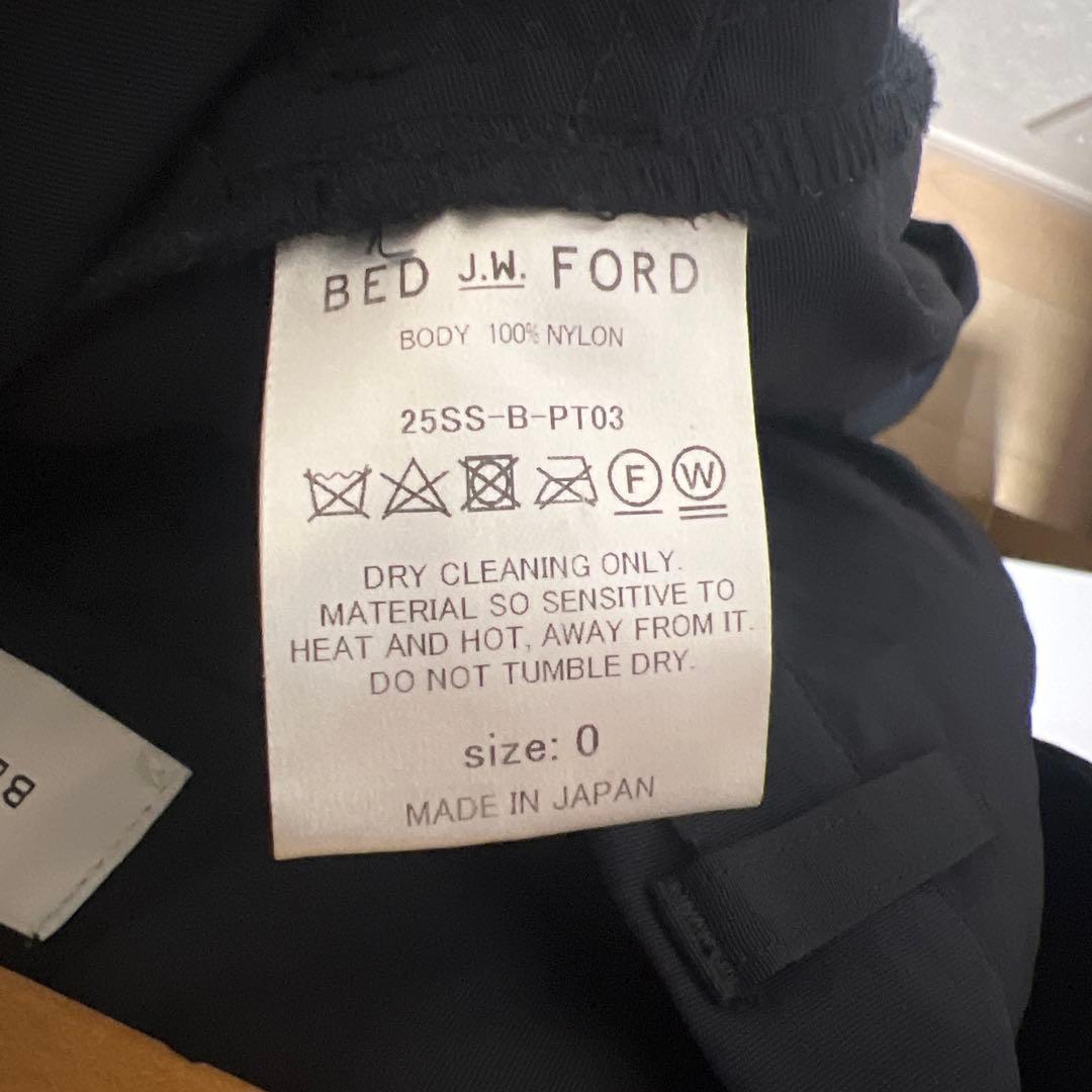 BED J.W. FORDナイロンパラシュートパンツ 25ss ブラック