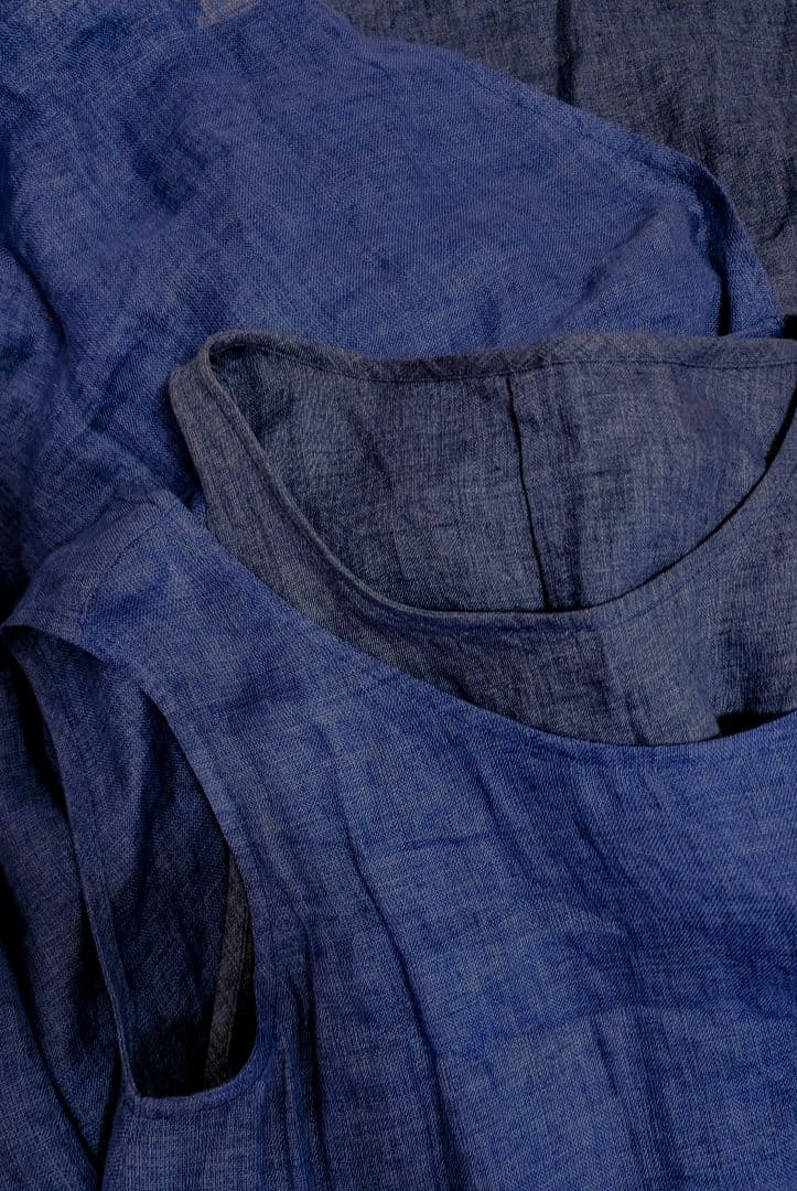 値下げ　⑨センソユニコ 　慈雨　チュニック　青