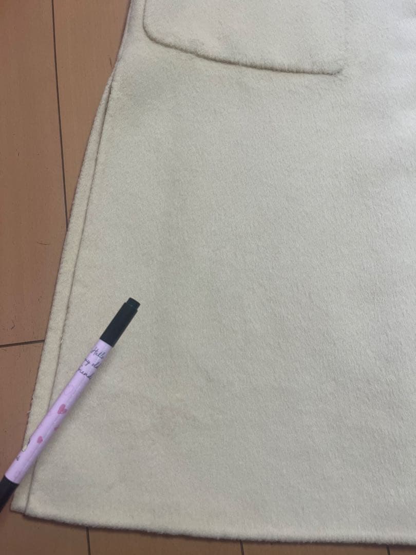 【uncrave WHITE】リバー ロングコート0訳あり