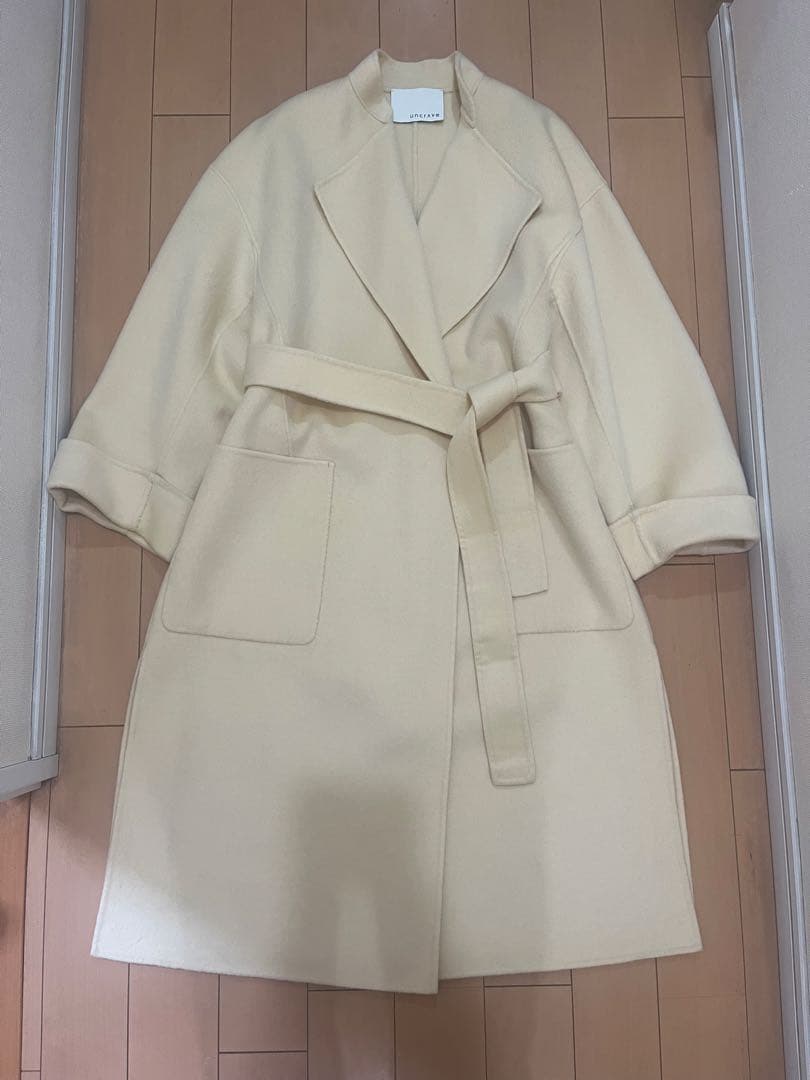 【uncrave WHITE】リバー ロングコート0訳あり