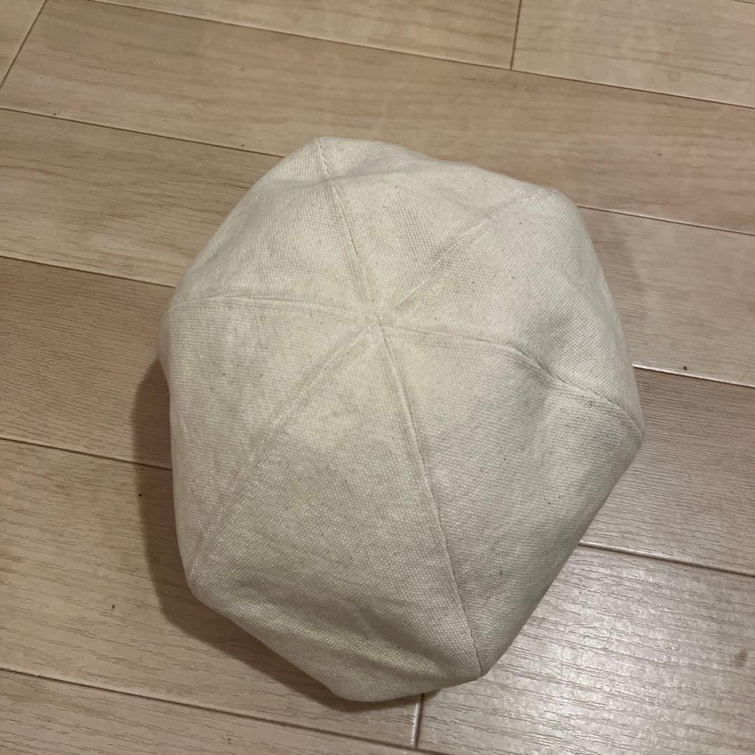 JACKSUN’Sキャンバス スタッズ付きキャスケット ホワイト/ブラック