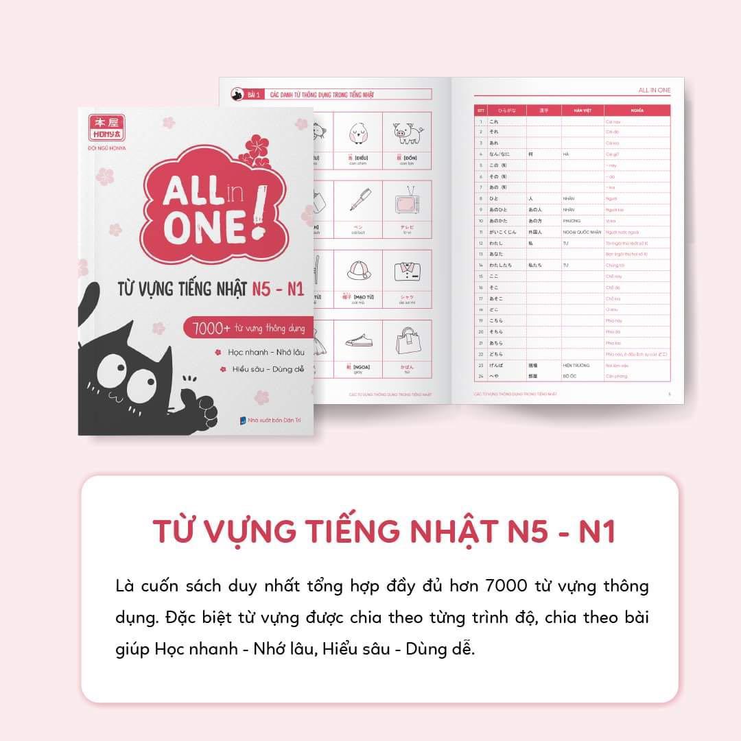 ALL IN ONE 日本語能力試験　５冊セット　プレゼント付き　ベトナム語版