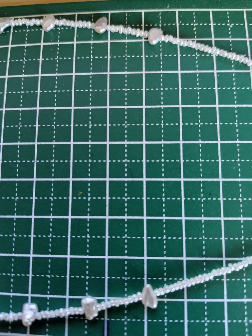 白蝶真珠ケシパール、あこや砂芥子パールの、オメガ風ネックレス