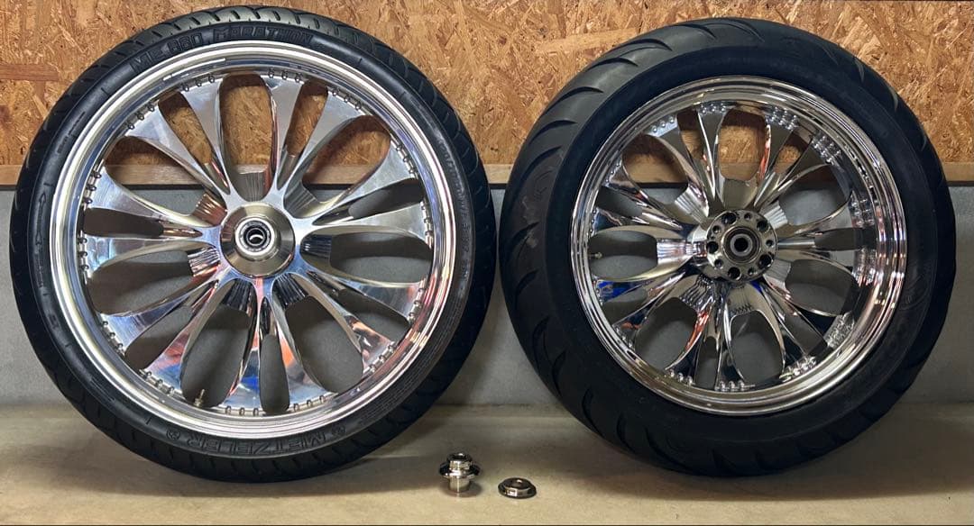 ハーレー フロント21 リア18セット ソフテイル メッキ