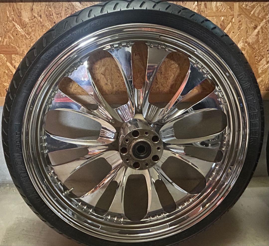 ハーレー フロント21 リア18セット ソフテイル メッキ