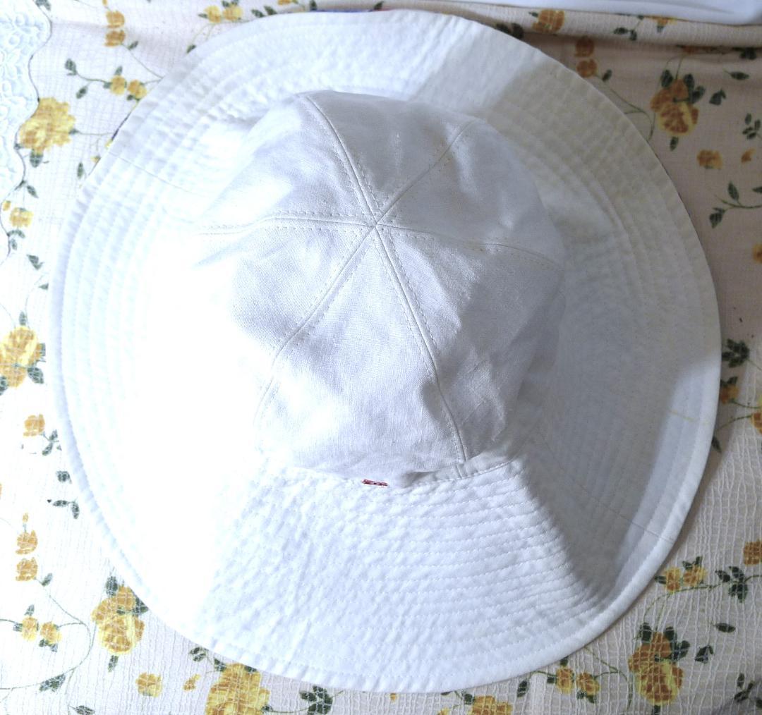 最終価格◇【シャネル】大きなカメリアがアクセント！ホワイトカラーコットンハット◇