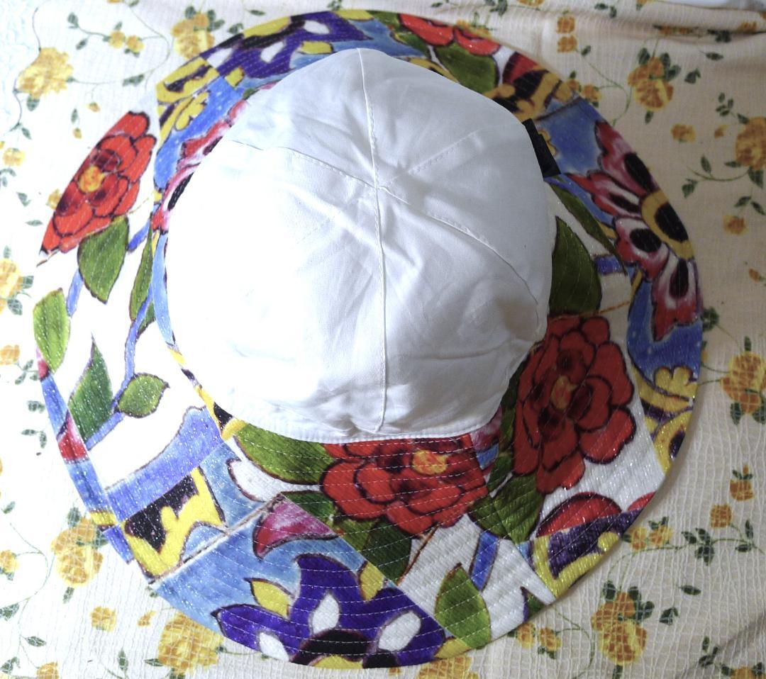 最終価格◇【シャネル】大きなカメリアがアクセント！ホワイトカラーコットンハット◇