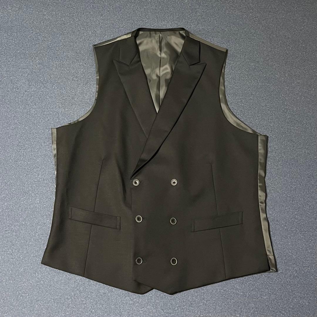 極美品　グローバルスタイル　タキシード　3ピース　L 結婚式　カイザーモデル