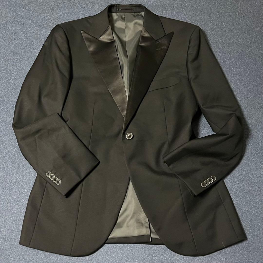 極美品　グローバルスタイル　タキシード　3ピース　L 結婚式　カイザーモデル