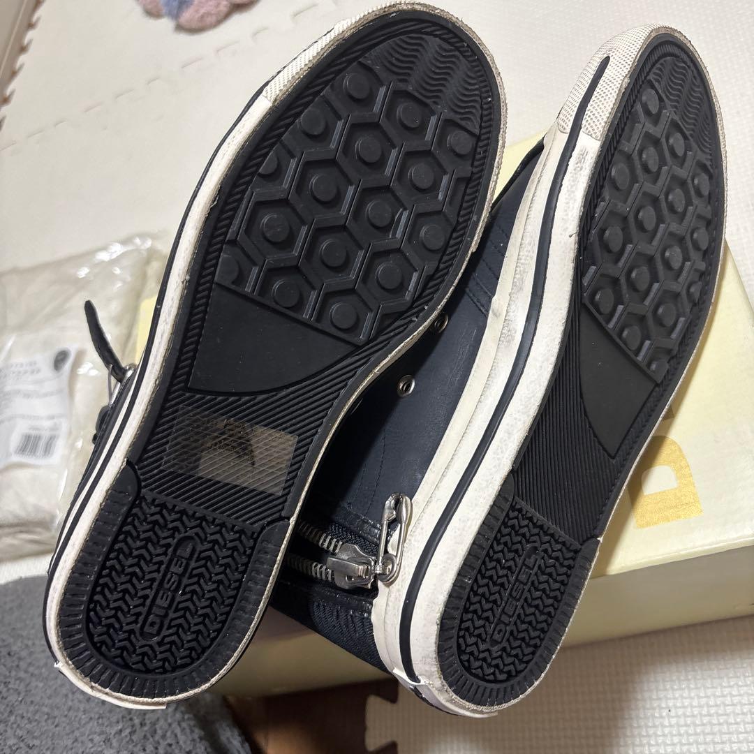 ディーゼル　ハイカット　レザースニーカー　24.5センチ　新品未使用