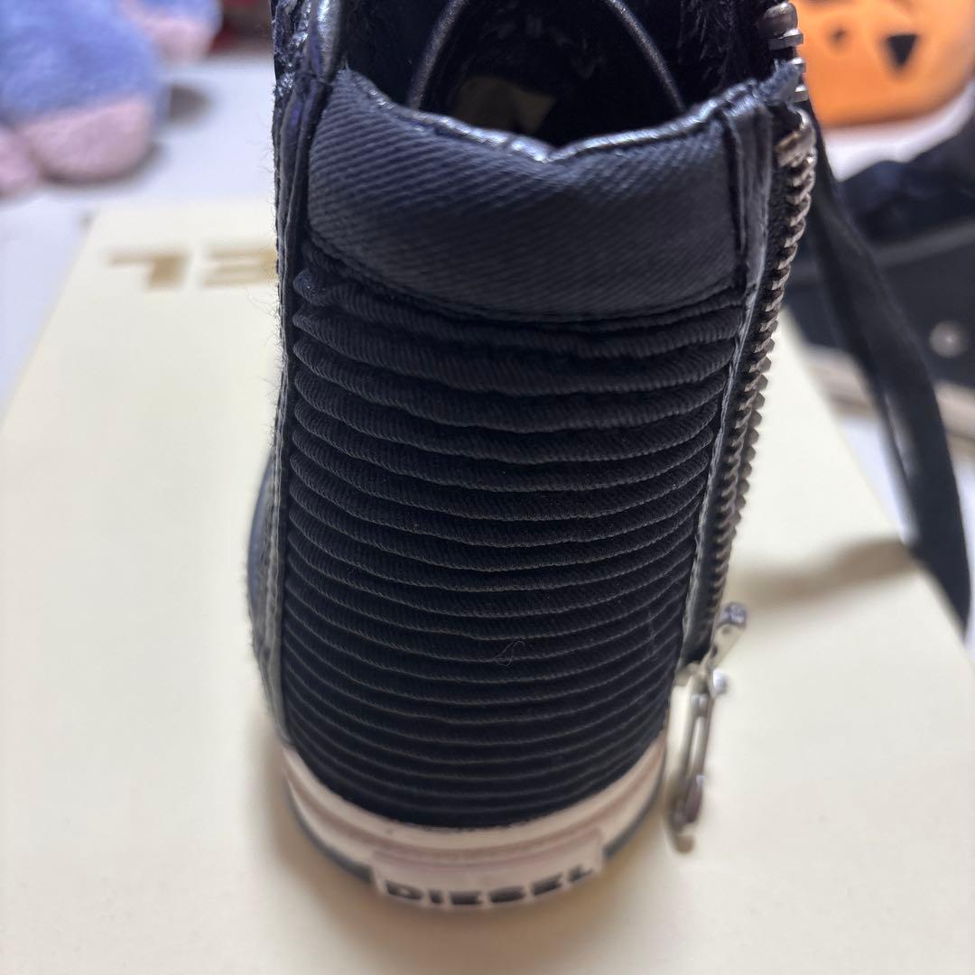 ディーゼル　ハイカット　レザースニーカー　24.5センチ　新品未使用