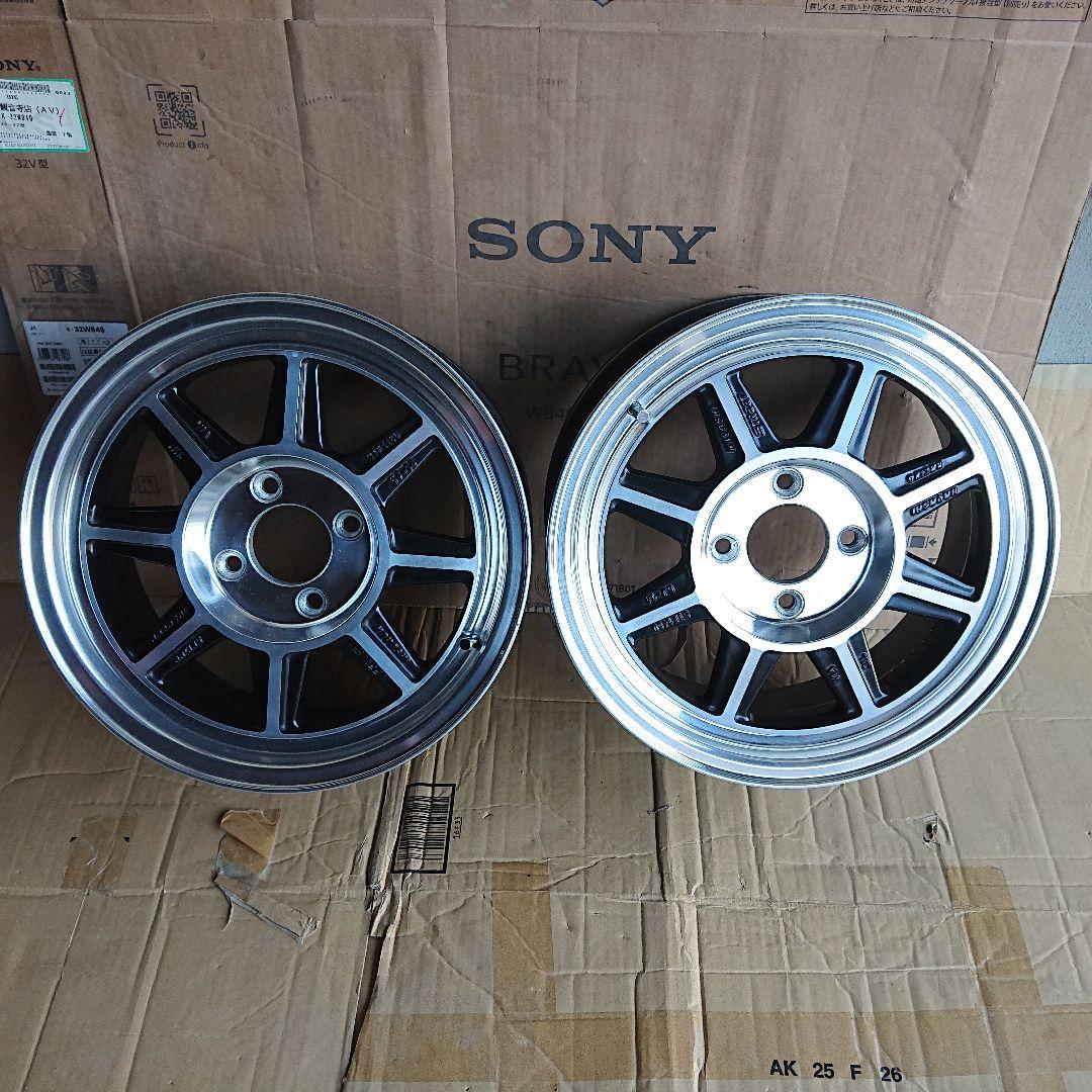 ハヤシレーシング STF 14×6J 4H レアサイズ 4本セットの内2本①