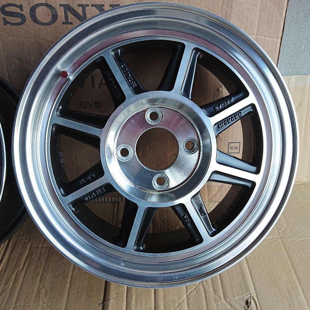 ハヤシレーシング STF 14×6J 4H レアサイズ 4本セットの内2本①