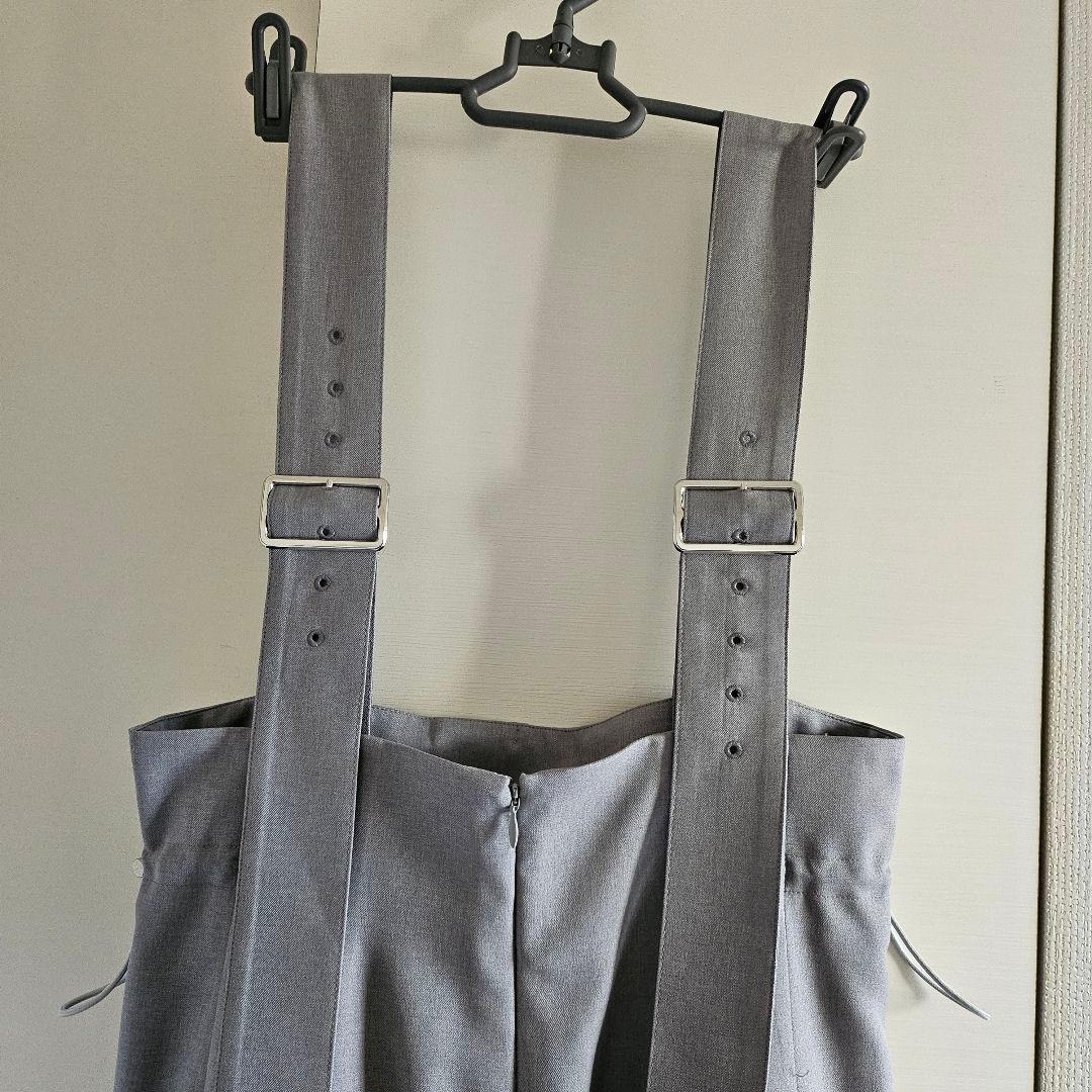 アルページュストーリーオリジナル サイドギャザーサロペット ライトグレー