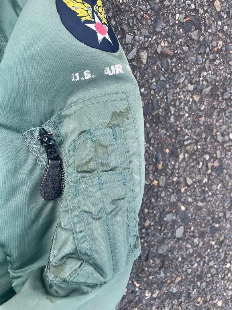 か*ろ様 old vintage MA-1 usa製　80s 90s ideal