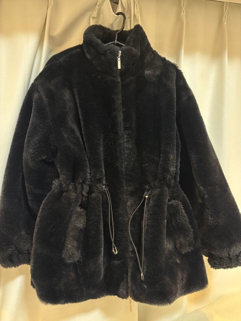 ペリキュール　ファーコート　plump fur zip coat
