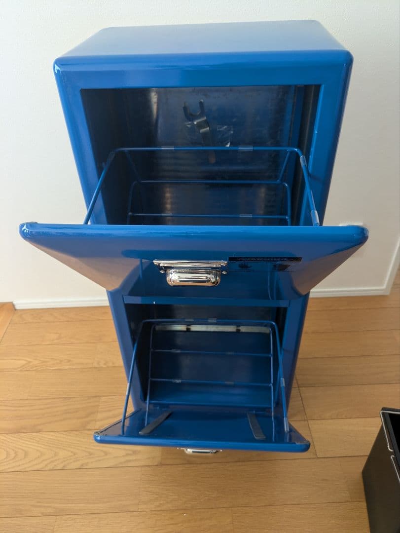 ダルトン トラッシュカン ダブル デッカー ゴミ箱 ブルー