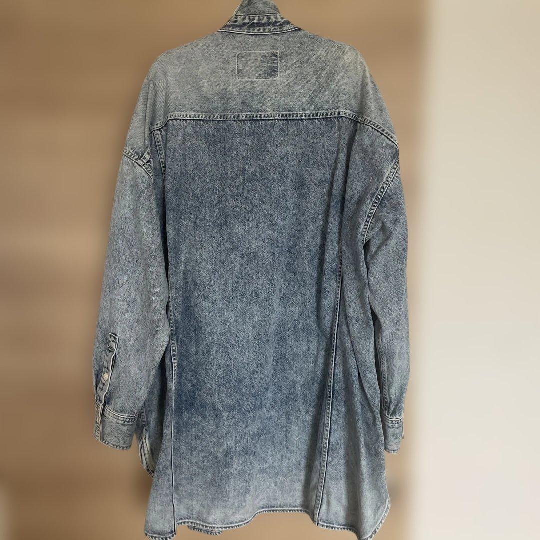 美品Whim Gazetteオーバーサイズデニムシャツ