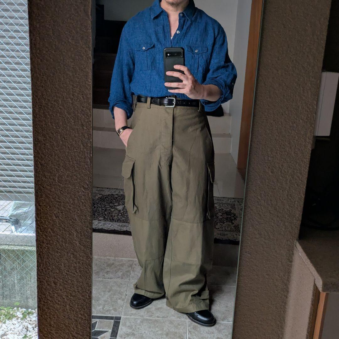 デッドストック　50s フランス軍　前期　実物　M-47　カーゴパンツ