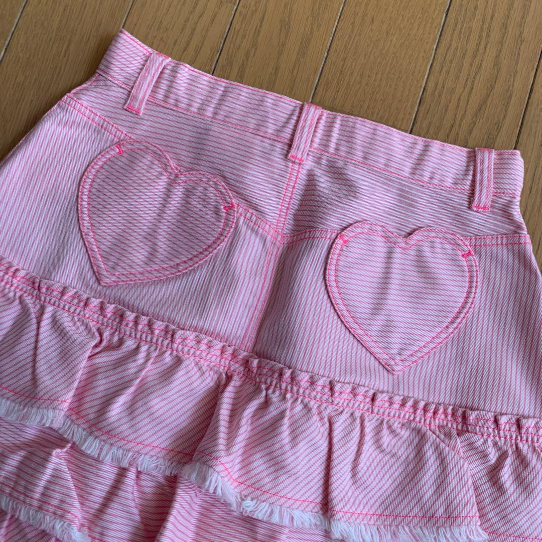 Mezzo Piano フリルスカート ピンク