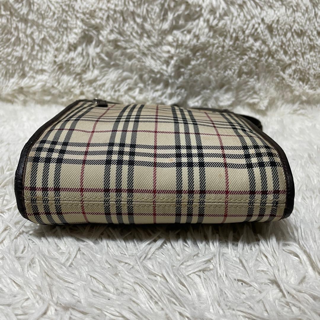 【良品】Burberry バーバリー　ショルダーバッグ　ノバチェック　キャンバス