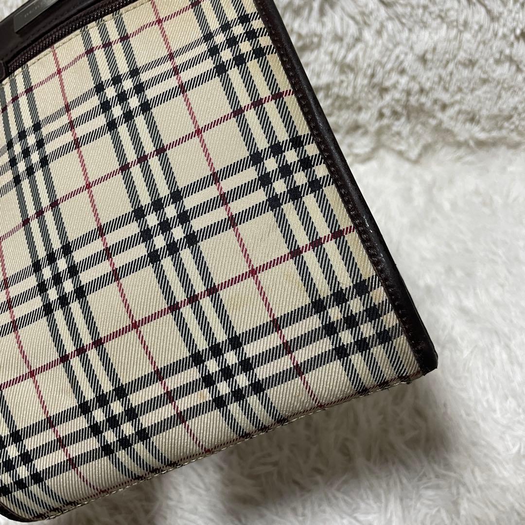 【良品】Burberry バーバリー　ショルダーバッグ　ノバチェック　キャンバス