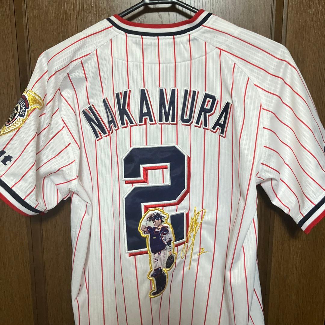 ヤクルトスワローズ　中村　優勝記念刺繍ユニフォーム