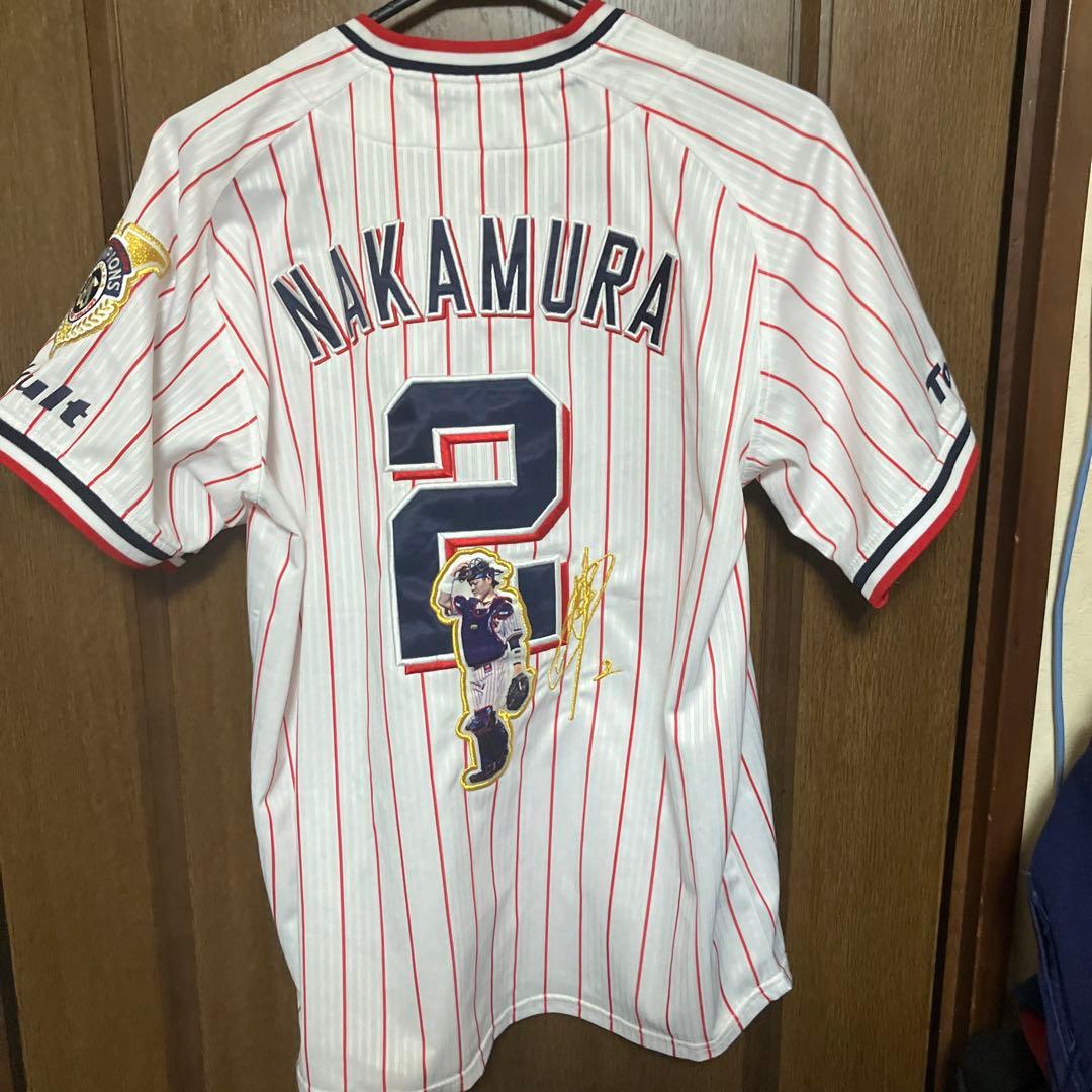 ヤクルトスワローズ　中村　優勝記念刺繍ユニフォーム