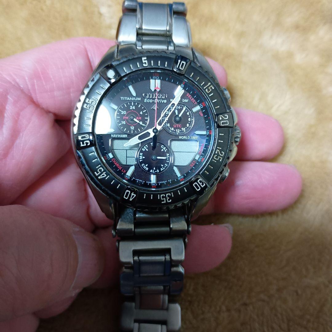 CITIZEN 　エコドライブ　チタニウム C650-T002765