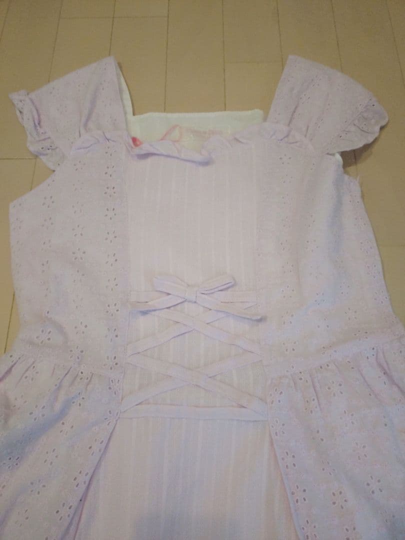 新品未使用 メゾピアノ ジュニア ワンピース ラベンダーL160