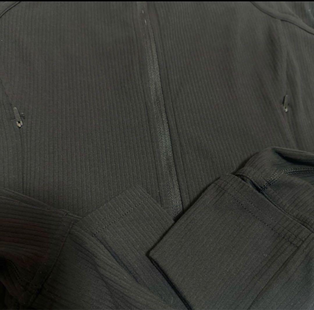 lululemon ルルレモン　ヨガ　ランニング　リブ　ブラック　ジャケット